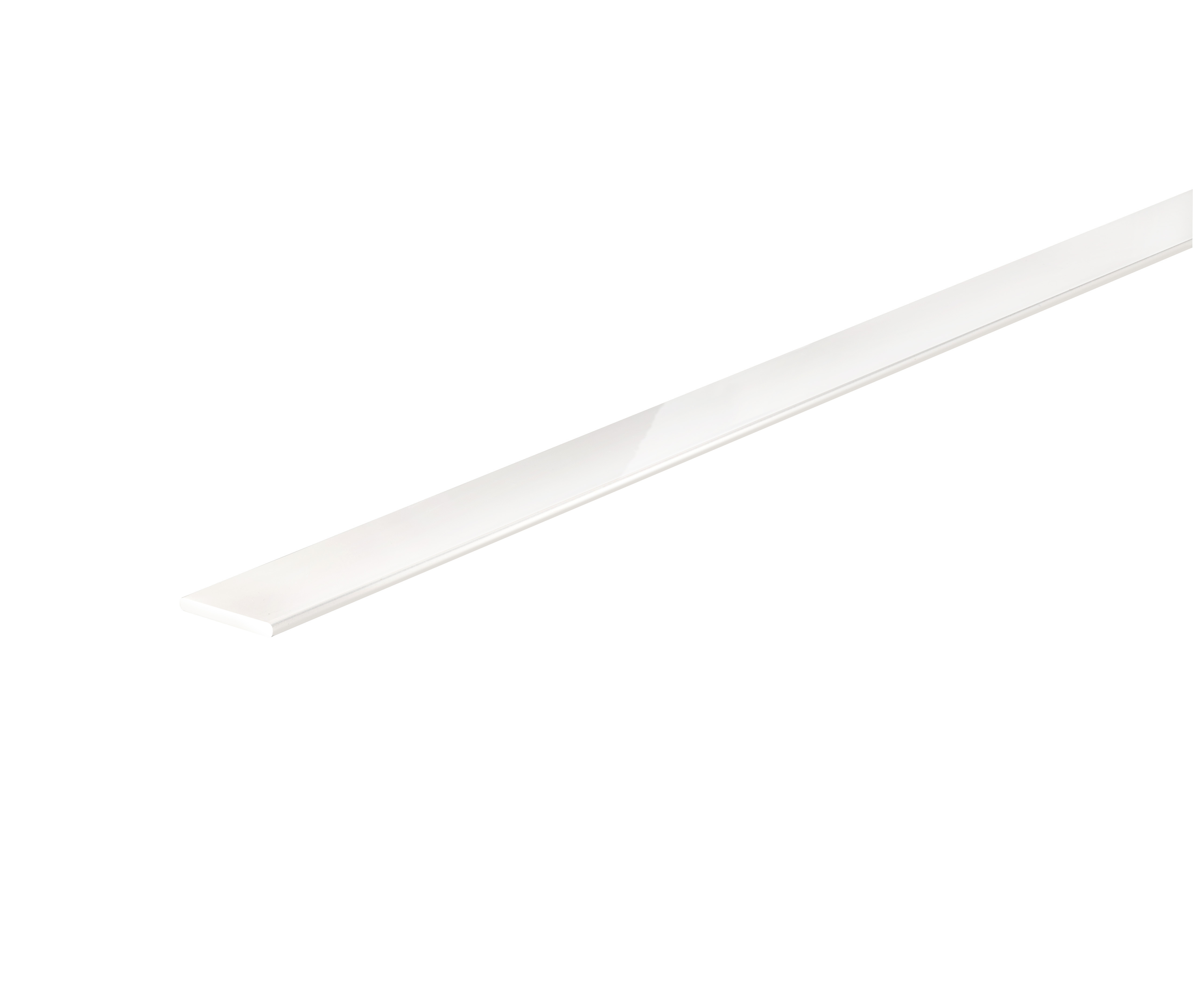 Plat alu laqué blanc mm. 30x2