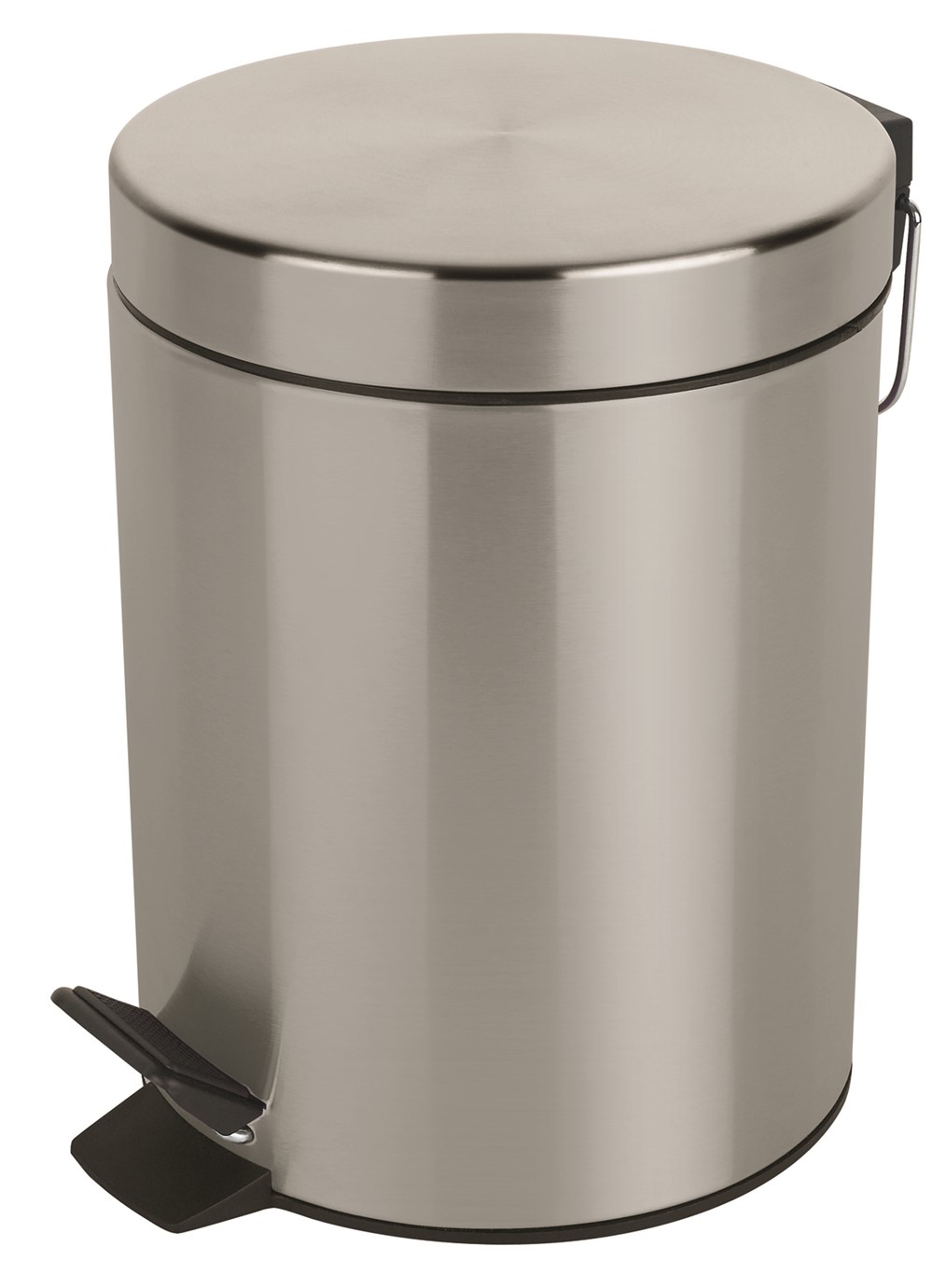 Poubelle métal à pédale - seau amovible 5l diam 20cm