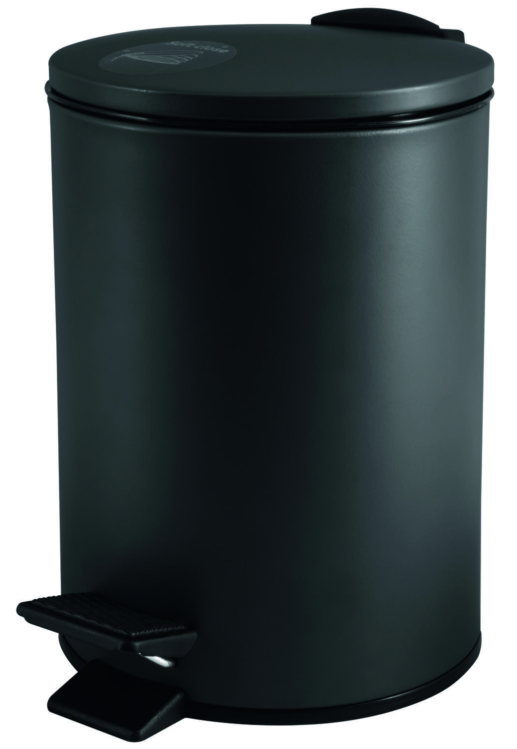 Poubelle Adelar Noir Mat 3L