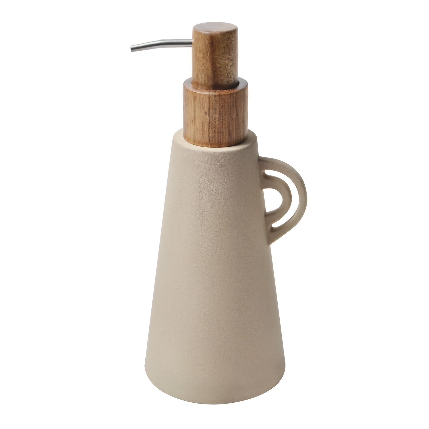 Distributeur savon Organic Cappuccino céramique/base - SPIRELLA