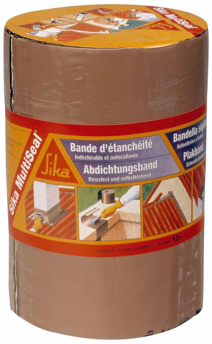 Bande d'étanchéité autocollante à froid Multiseal 22.5 cm x 3 m terre cuite - SIKA