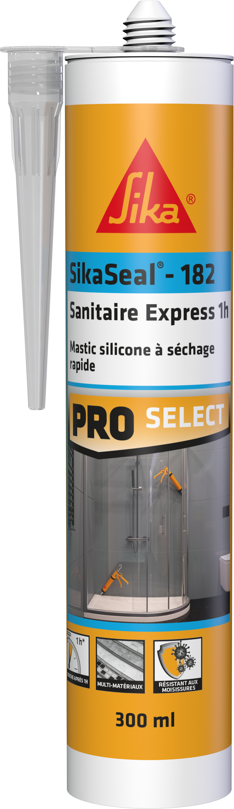 Mastic Sanitaire Express 1H SikaSeal-182 300ml - SIKA