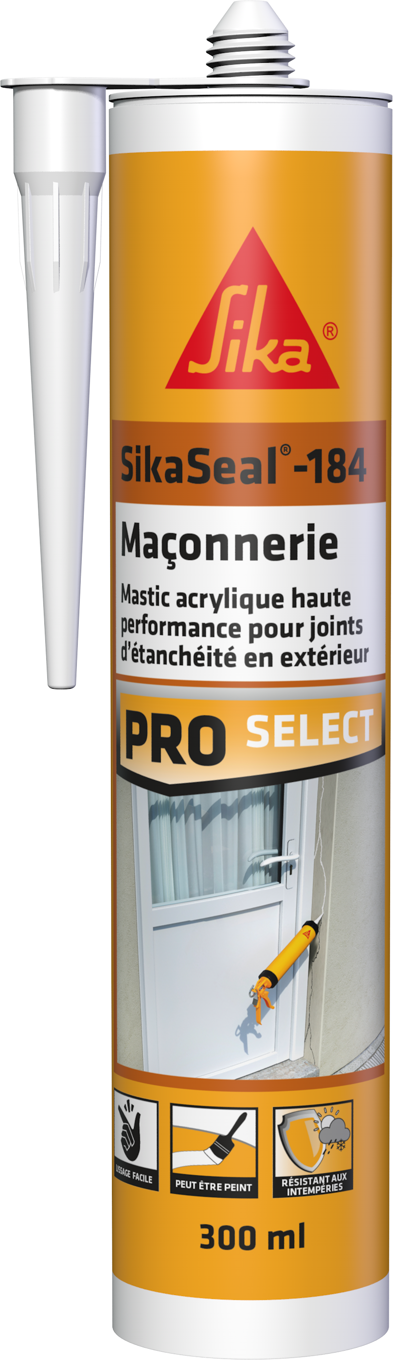Mastic Maçonnerie SikaSeal-184 Blanc 300ml - SIKA 