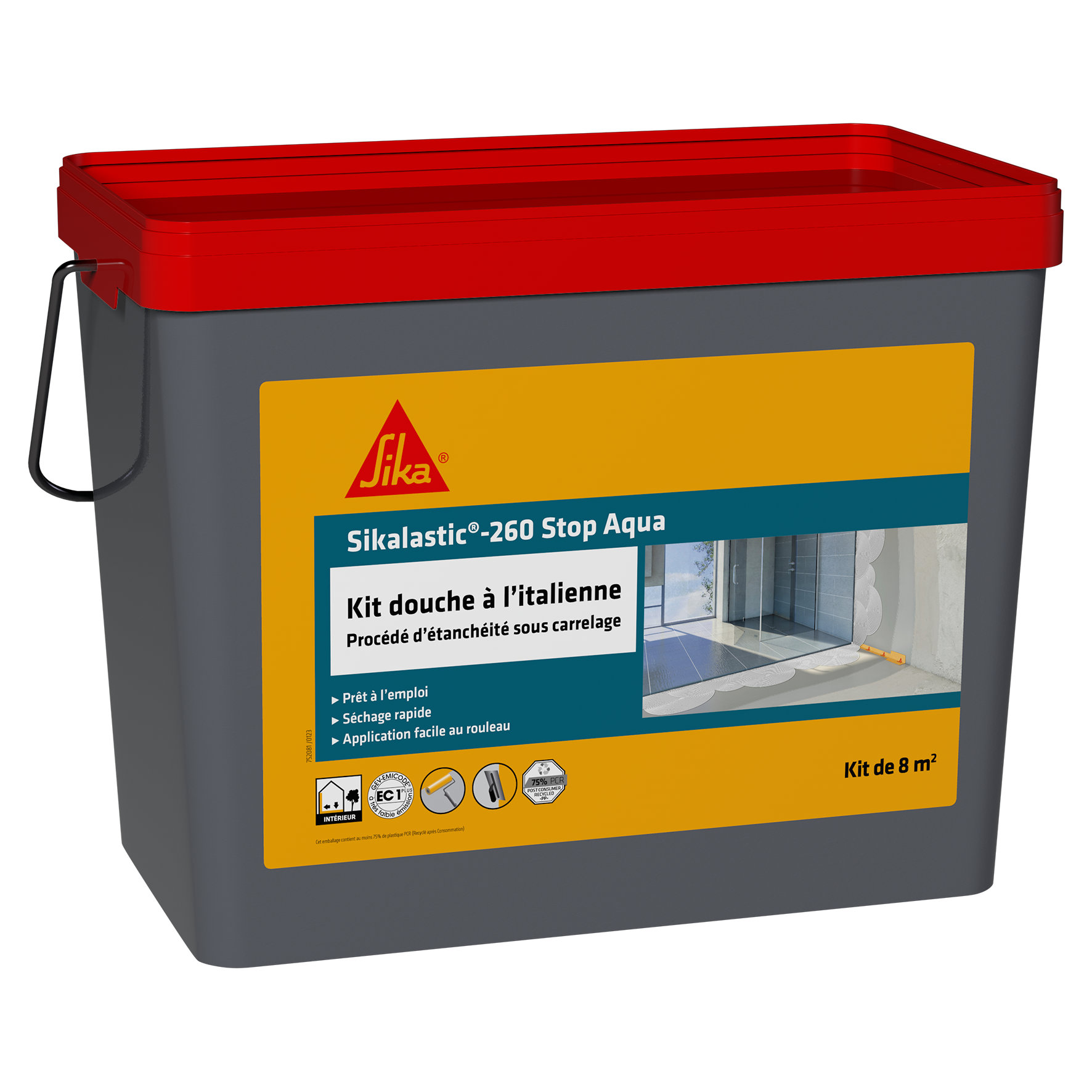 Kit douche à l'italienne Sikalastic-260 Stop Aqua 8m² - SIKA