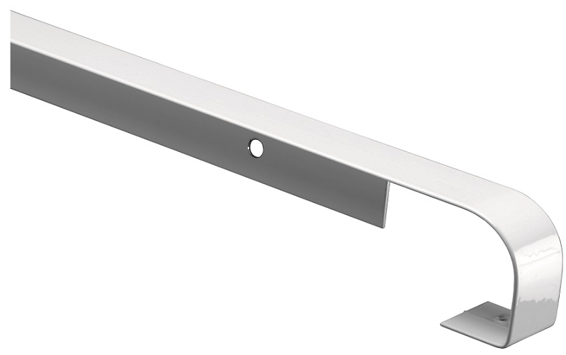 Profil aluminium de plan de travail jonction droite alu 2/4 rond 28 mm - SPTD