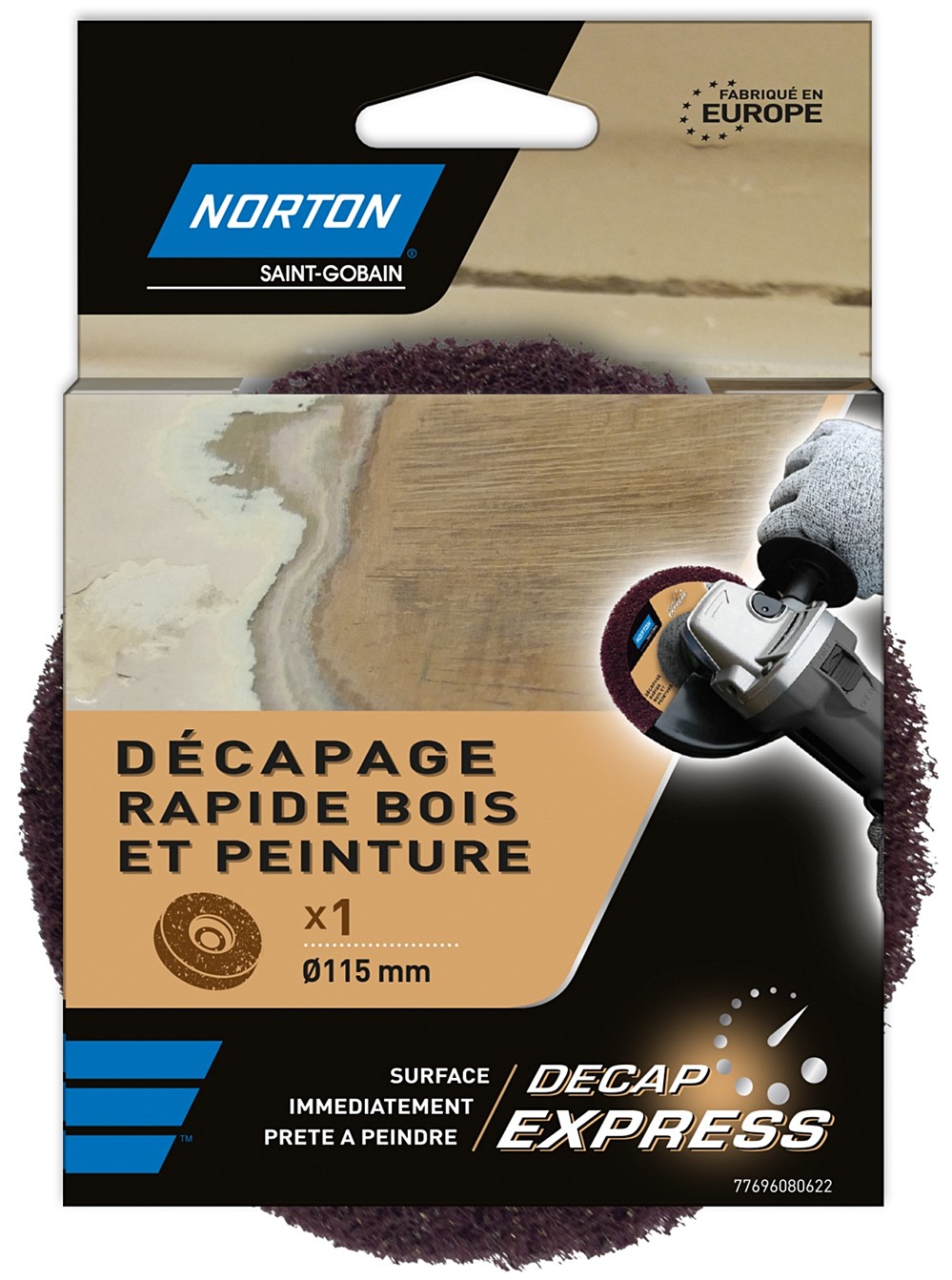 Disque bois/vernis 115mm - NORTON