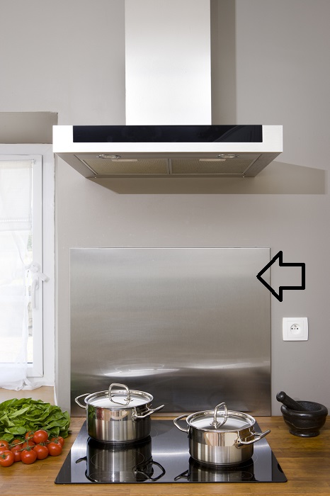 Fond de hotte inox 60 x 70 cm - NORDLINGER