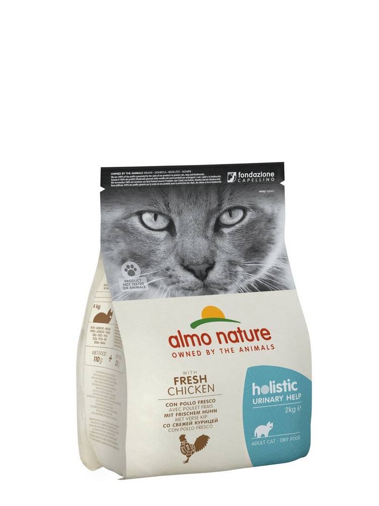 Croquettes chat urinary Holistic poulet 2kg - ALMO NATURE