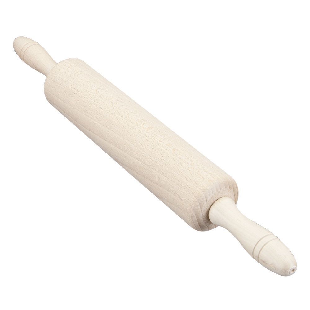Rouleau à pâte + poignées amovibles hêtre Ø 5,5cm