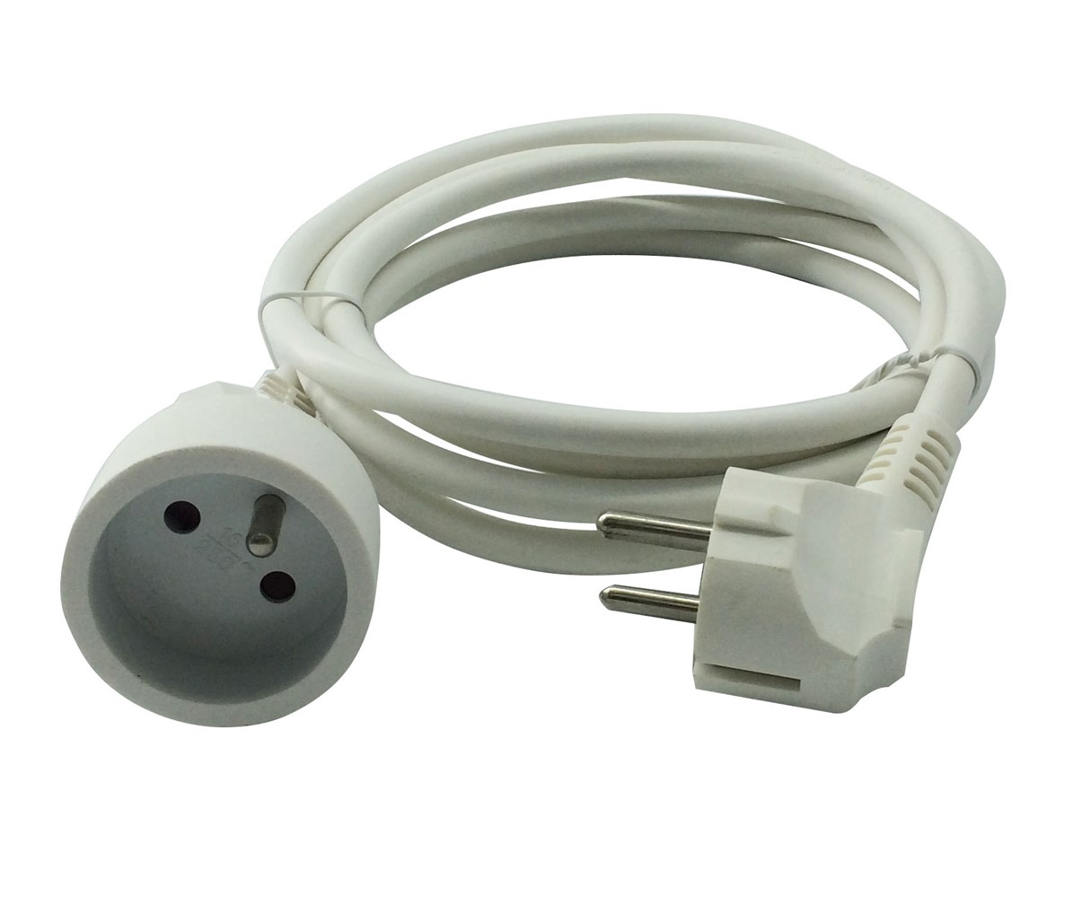 Prolongateur 5 m, 16A H05VV-F3G1.5mm² - VELAMP