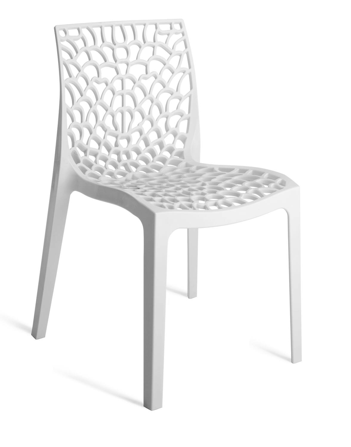 Chaise de jardin résine Gruvyer 52 x 51 x 81 cm blanc
