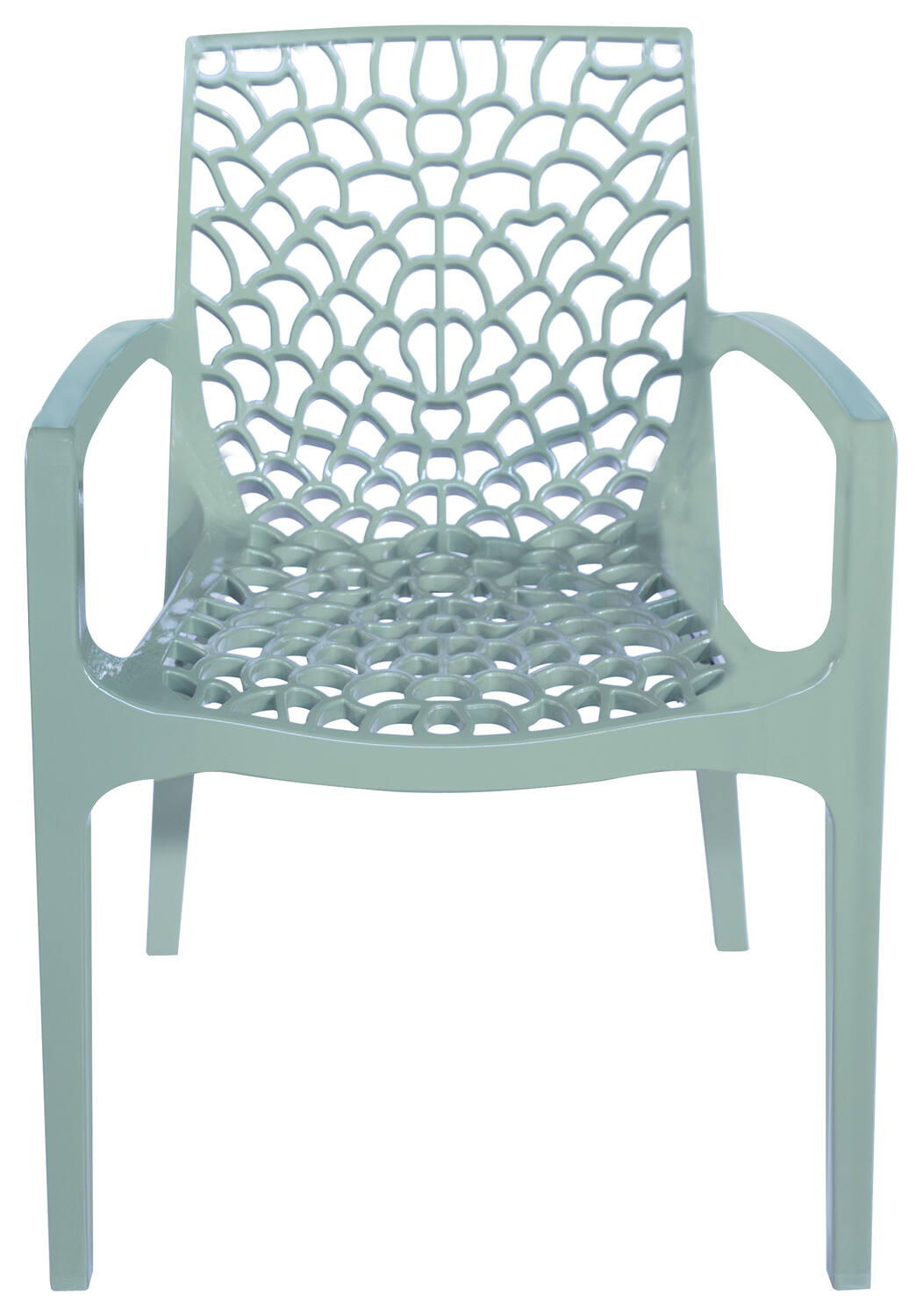 Fauteuil Gruvyer résine vert sauge - IGAP
