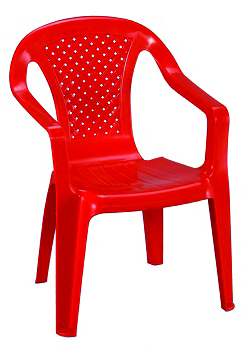 Chaise enfant Camelia rouge