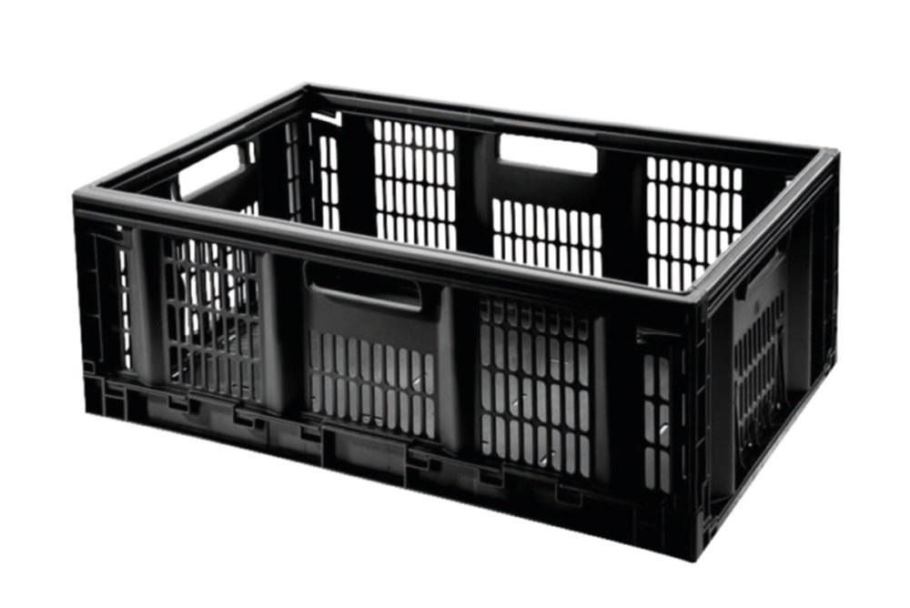 Casier de rangement pliable noir 46L - SUNDIS