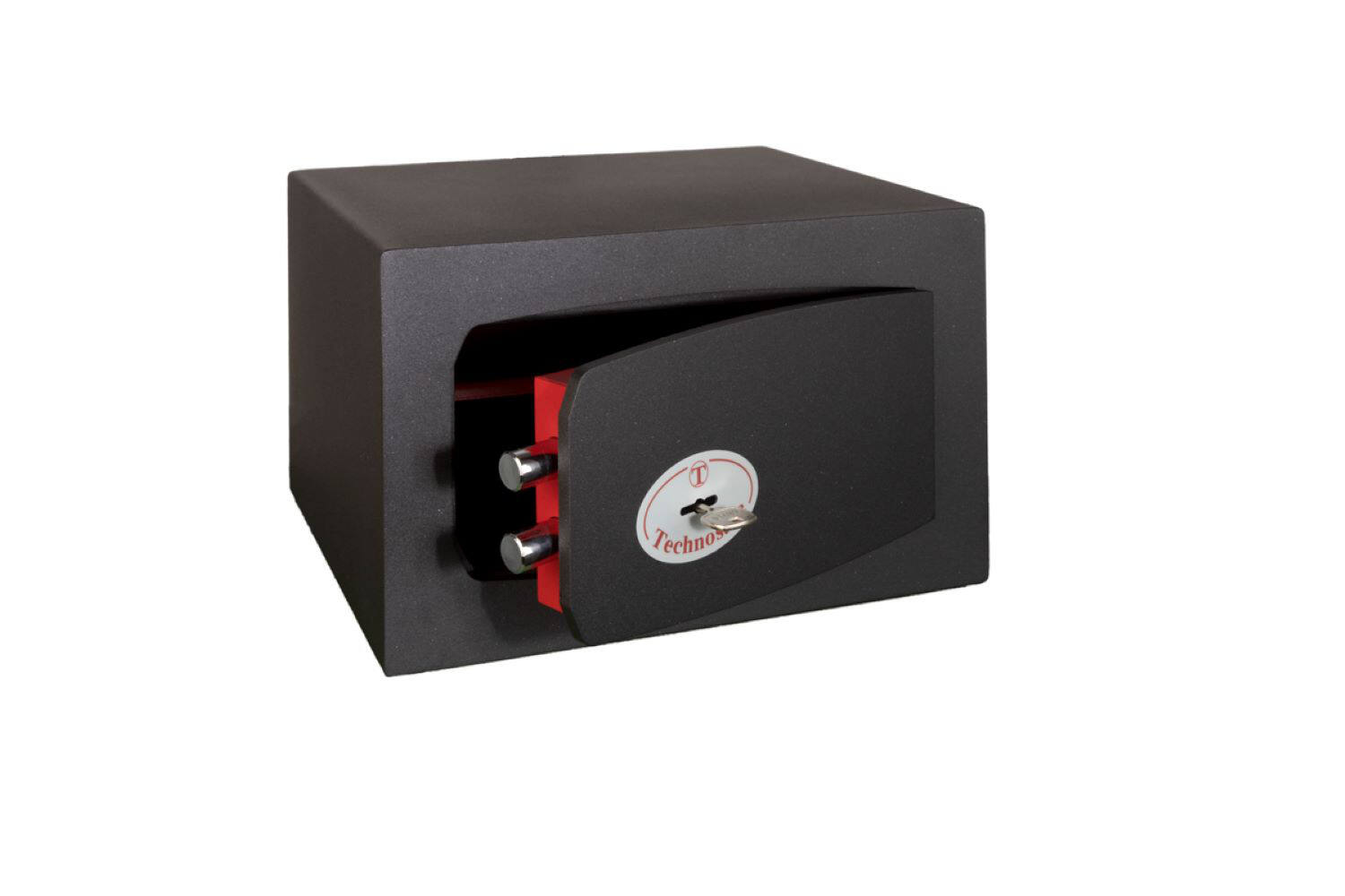 Coffret de sécurité à poser à clefs 17L noir - TECHNOSAFE