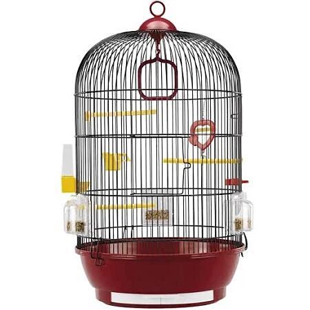 Cage Ronde Oiseaux Diva Equipée Blanc