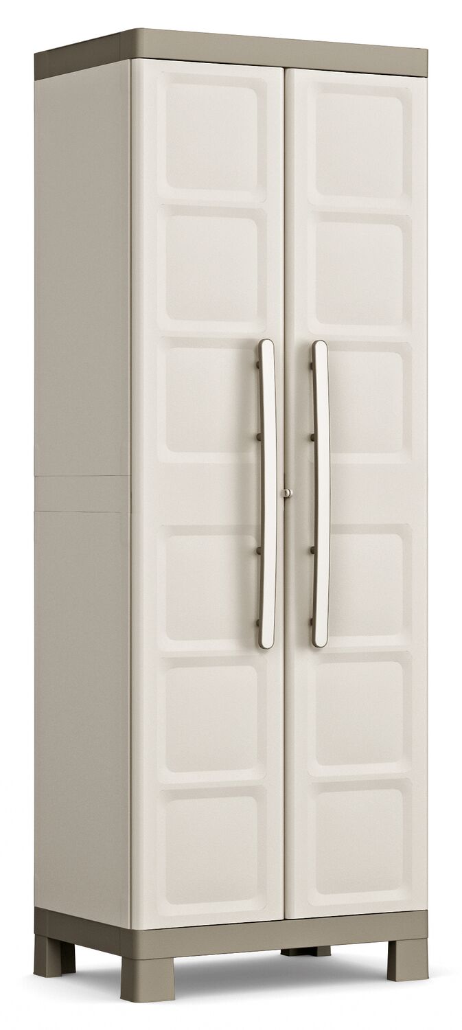 Armoire Haute EXCELLENCE 4 étagères Sable/Terre