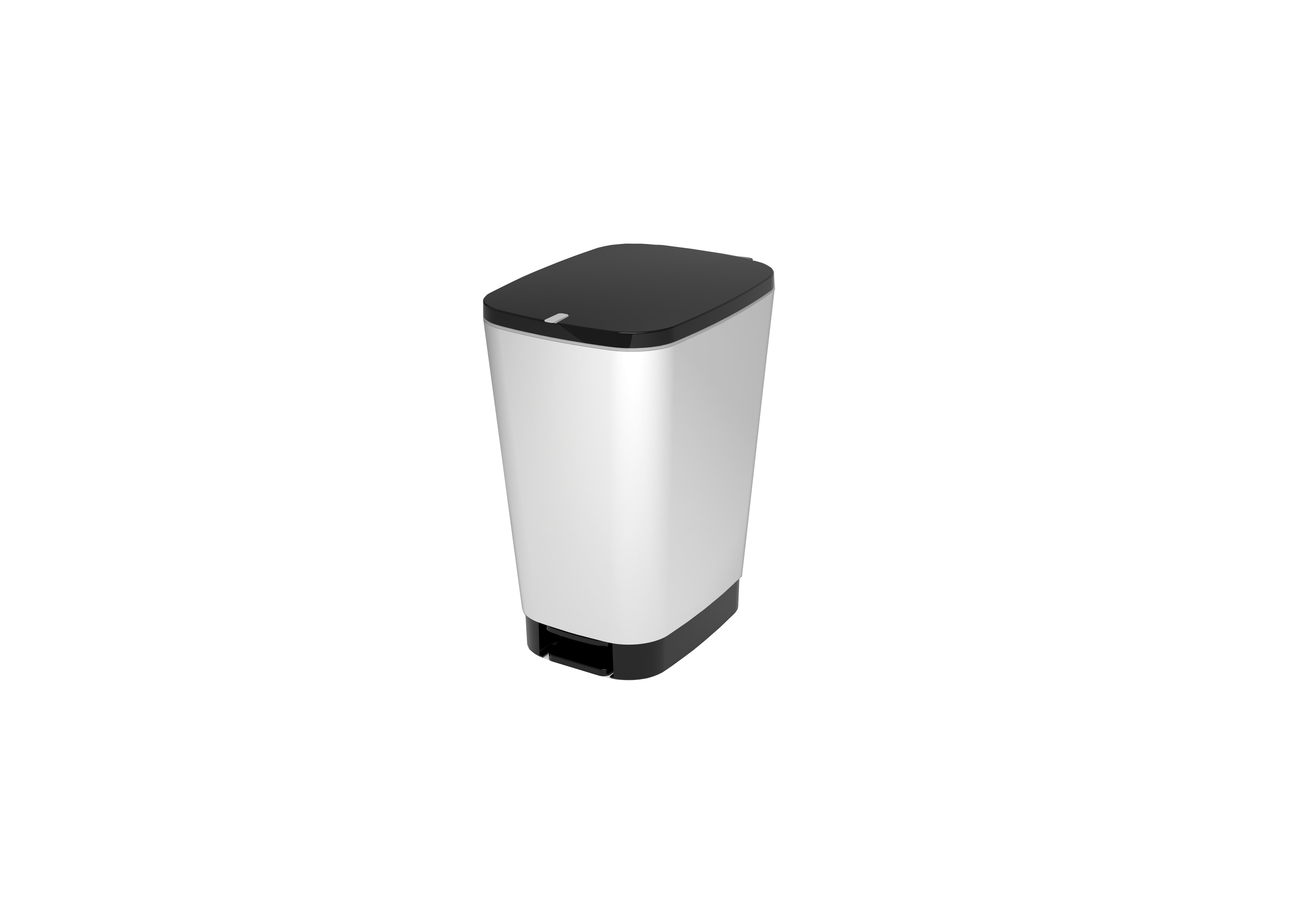 Poubelle cuisine chic inox 25l