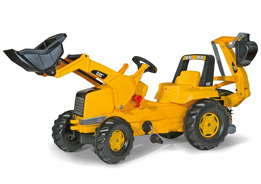 Tracteur A Pedales Cat Backhoe-Loader - Rolly