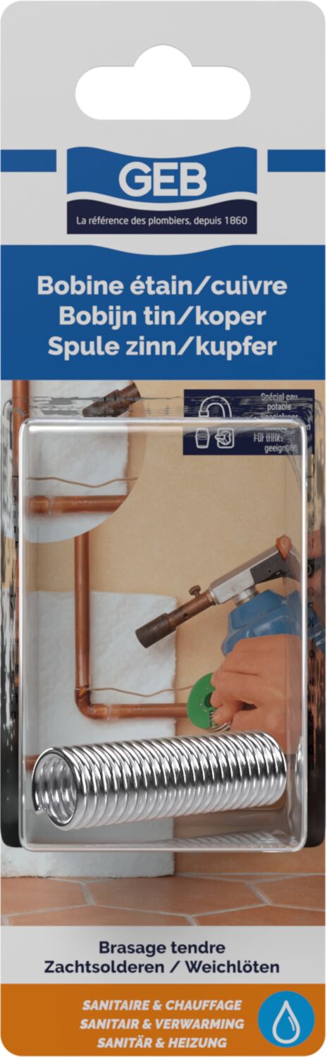 BOBINE ETAIN/CUIVRE FIL bobine 20 g / blister