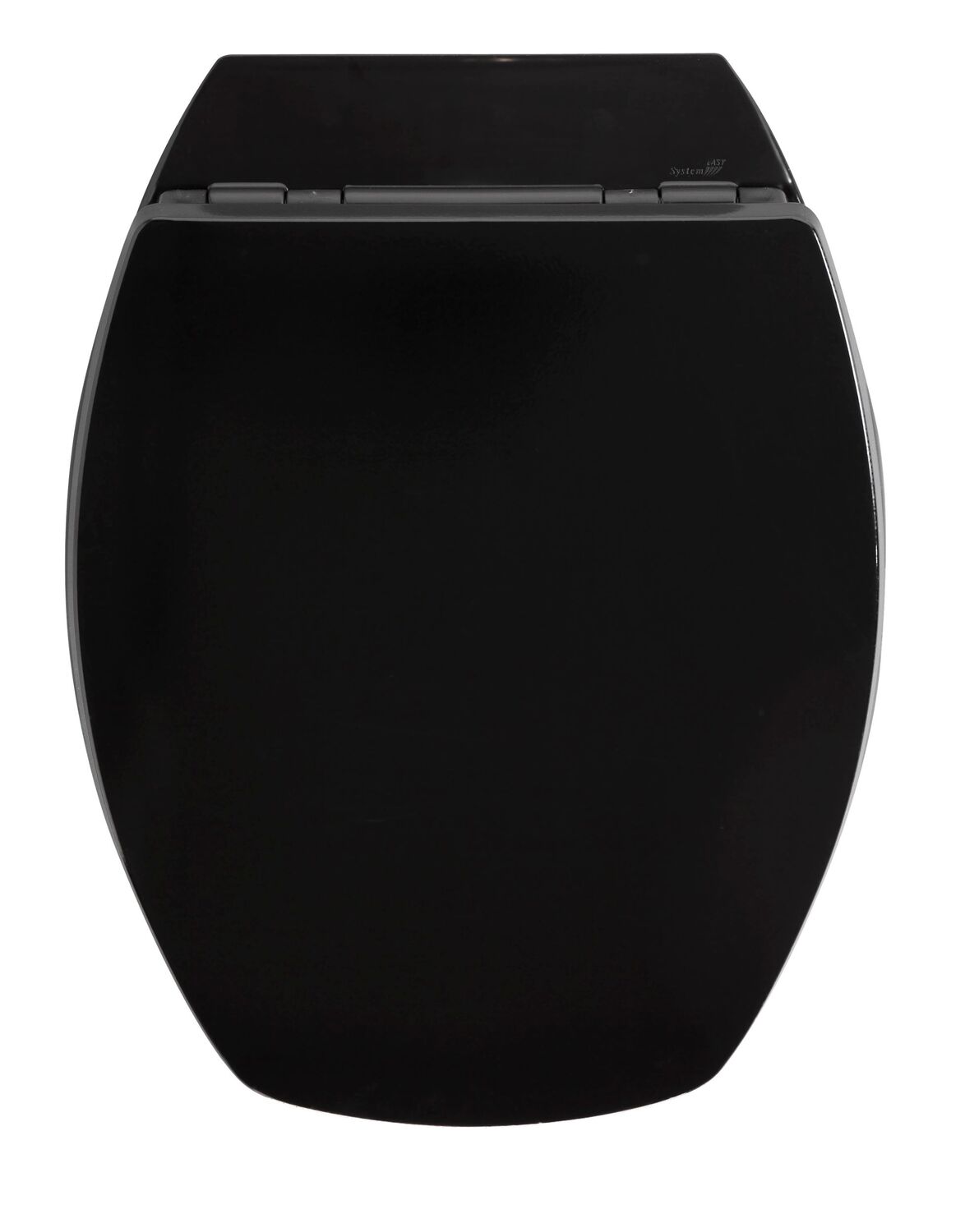 Abattant de toilette noir bois compressé - 36,7x5,1x48cm - ALLIBERT