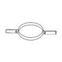 collier de fixation haute en inox ø 180 mm - TSO