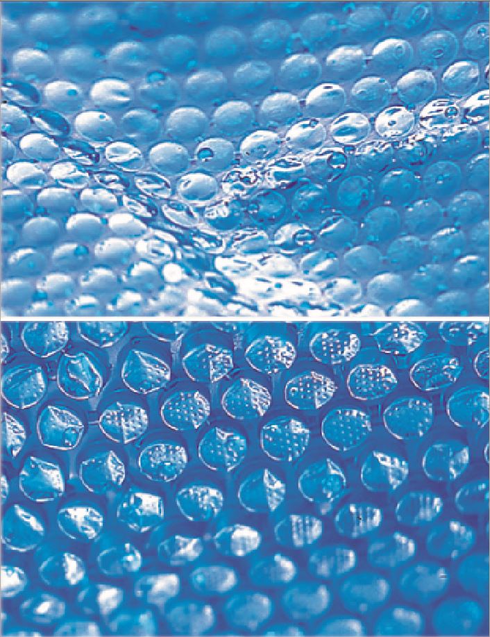 Bâche à bulles piscine acier 5x3m 180µ - GRE