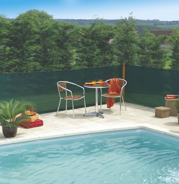 EXTRANET Brise vue PE tissé 85% Vert 1,20x10m