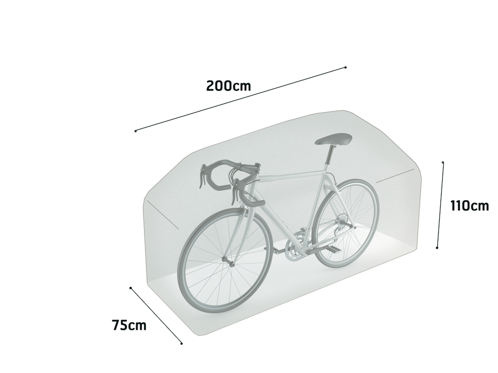 Housse pour vélo 200x75xh110