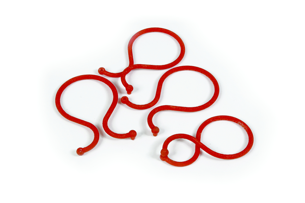 25 clips spécial tomates rouge 6,2cm