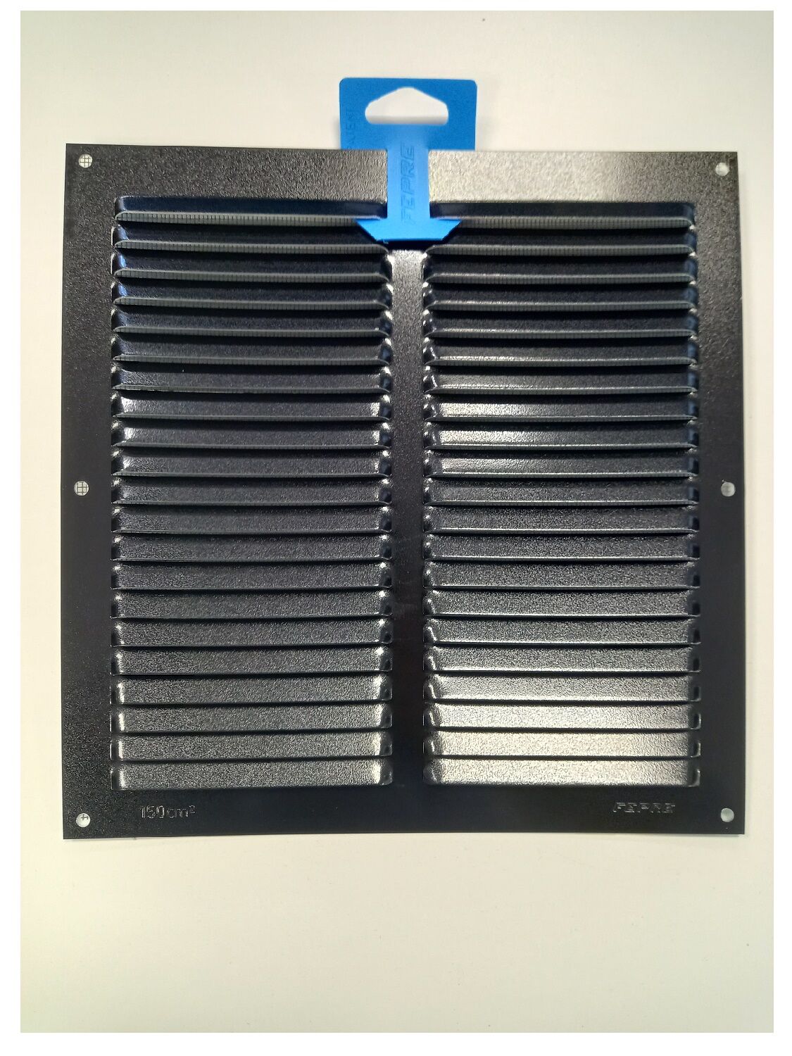 Grille moustiquaire alu noir 0,8mm 25x25cm - FEPRE