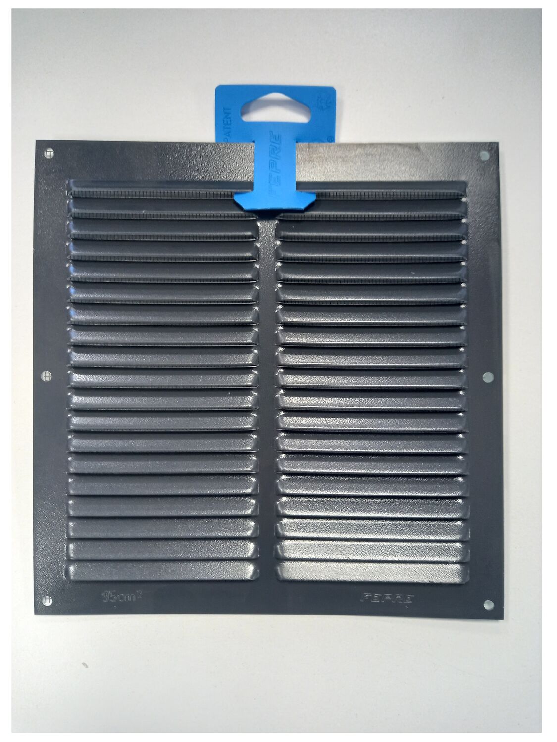 Grille moustiquaire alu anthracite 0,8mm 20x20cm - FEPRE