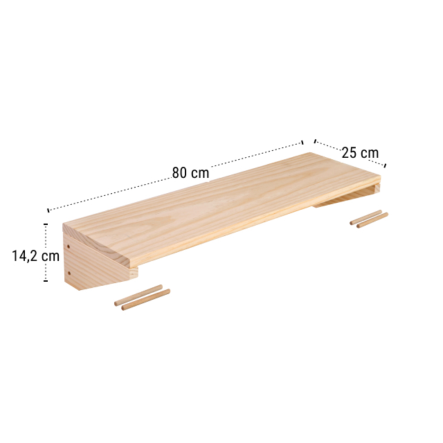 Tablette wally 80 x 25 cm