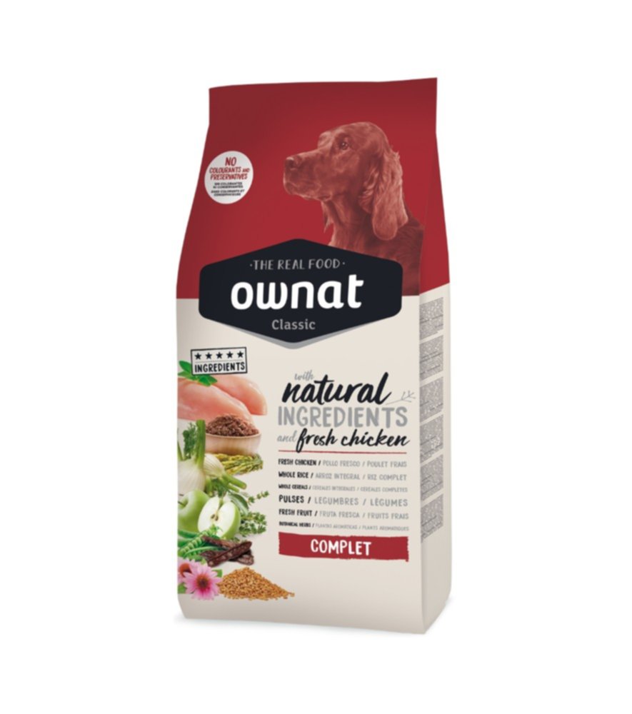 Croquettes chien Classic Adulte Complet poulet 20 kg - OWNAT