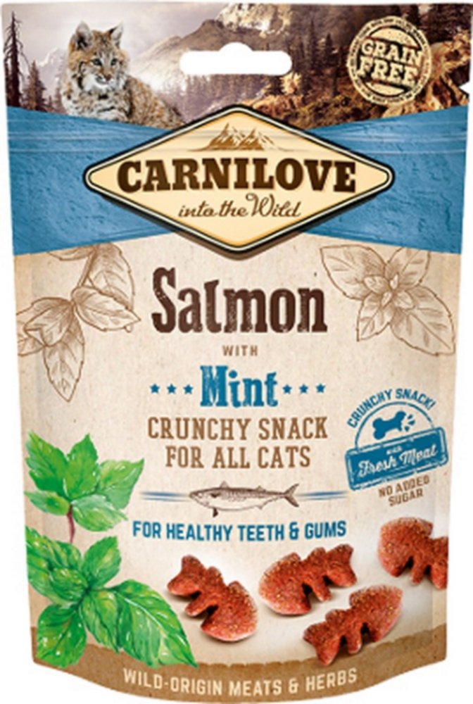 Friandises chat saumon/menthe 50gr - CARNILOVE