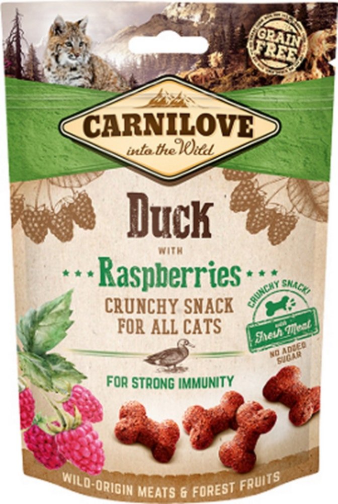 Friandises chat canard/framboises 50gr - CARNILOVE