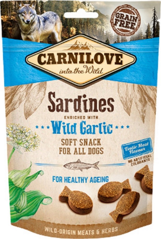 Friandises chien sardines/ail 200gr - CARNILOVE
