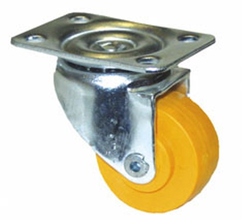 roulette pivotante ø30 orange - CAUJOLLE