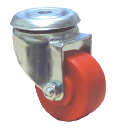 roulette pivotante ø30 rouge - CAUJOLLE