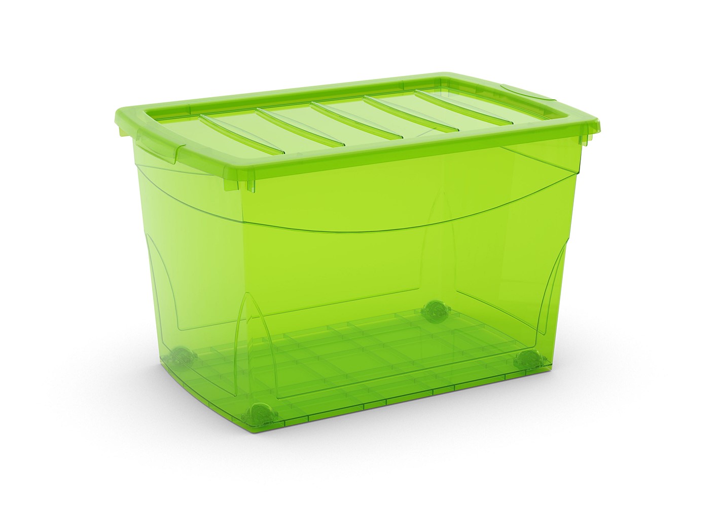 Bac à roulettes vert 60L - KIS