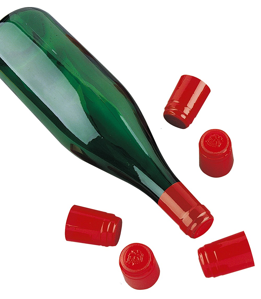 50 Capsules Thermorétractables Rouge - DUHALLE