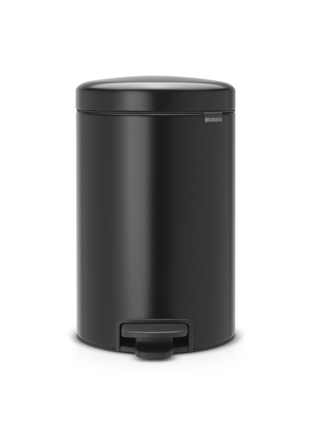 Poubelle à Pédale NewIcon 12L Noir Mat