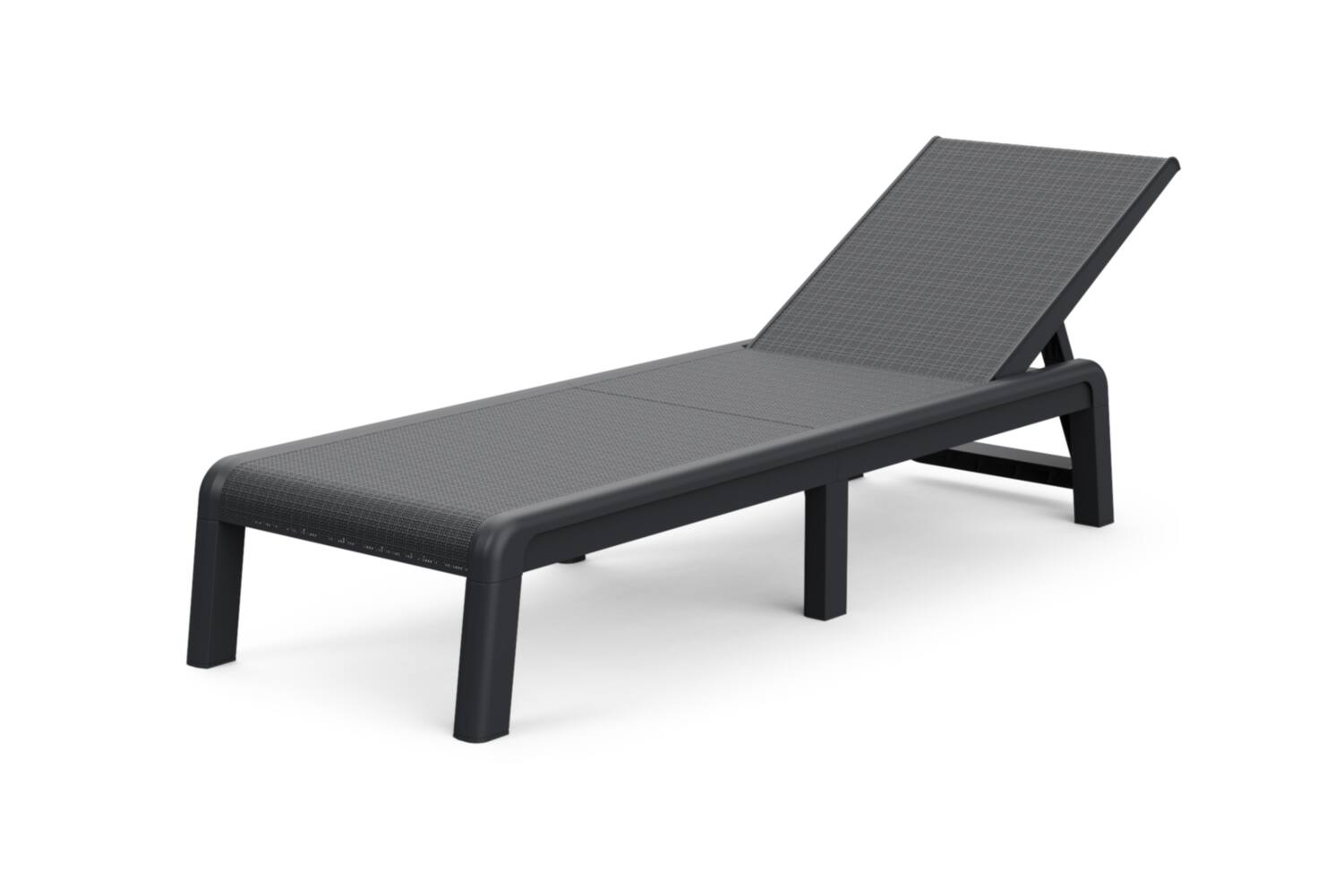 Bain de soleil Mallorca résine gris graphite 4 positions - KETER