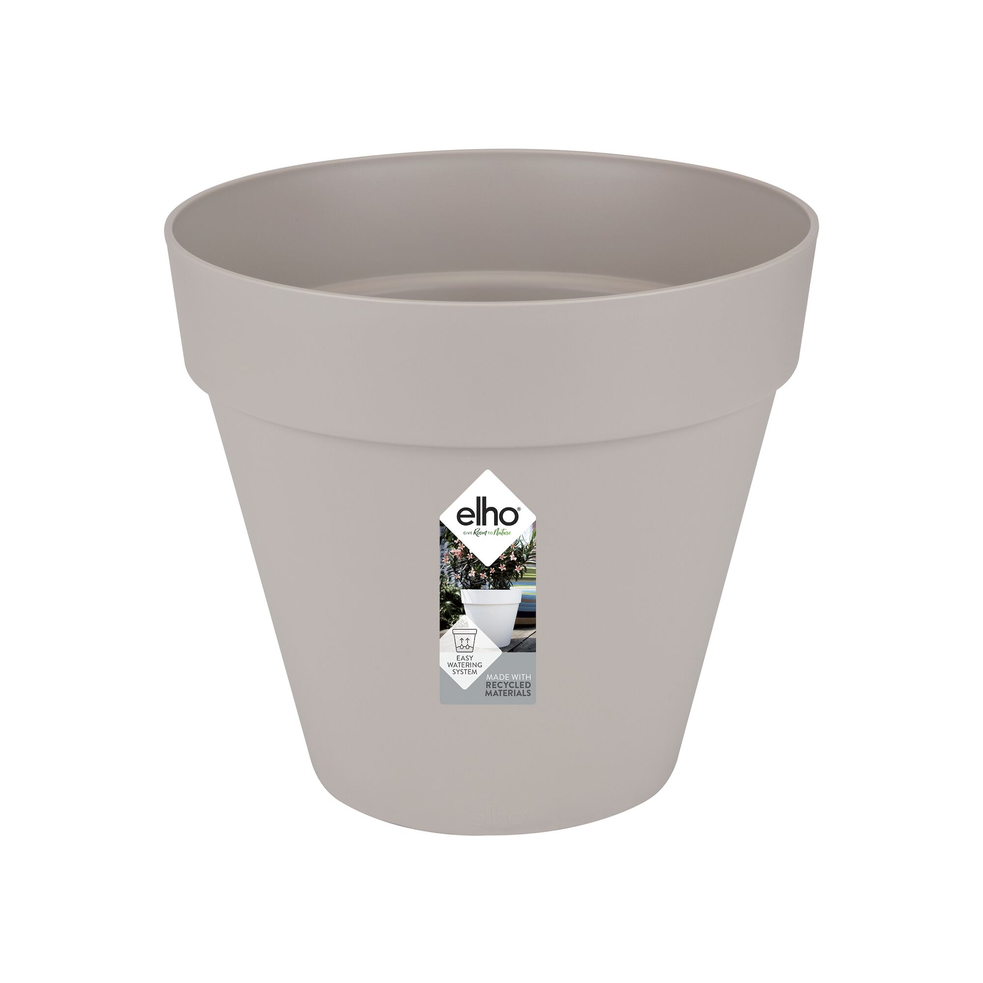 Pot Loft urban rond 20 gris chaud