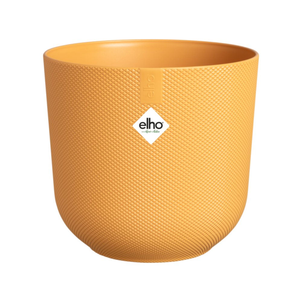 Cache-Pot de fleurs Jazz Rond Jaune Ambré Ø19cm    