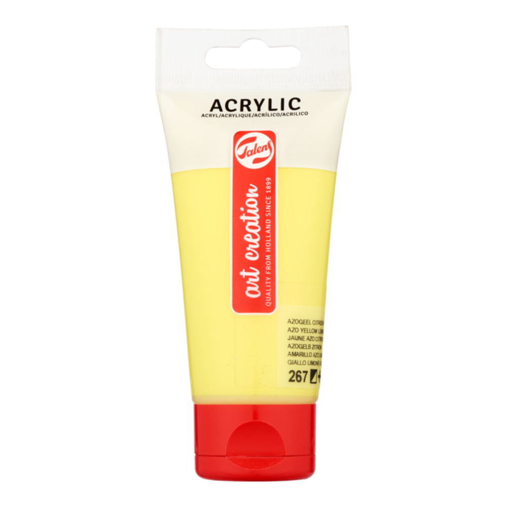 Peinture acrylique Jaune Azo Citron 267 75ml - TALENS ART CREATION