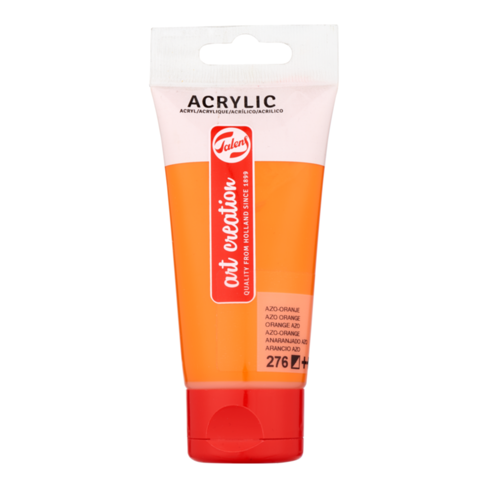 Peinture acrylique Orange Azo 276 75ml - TALENS ART CREATION