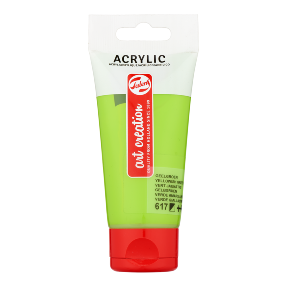 Peinture acrylique Vert Jaunâtre 617 75ml - TALENS ART CREATION