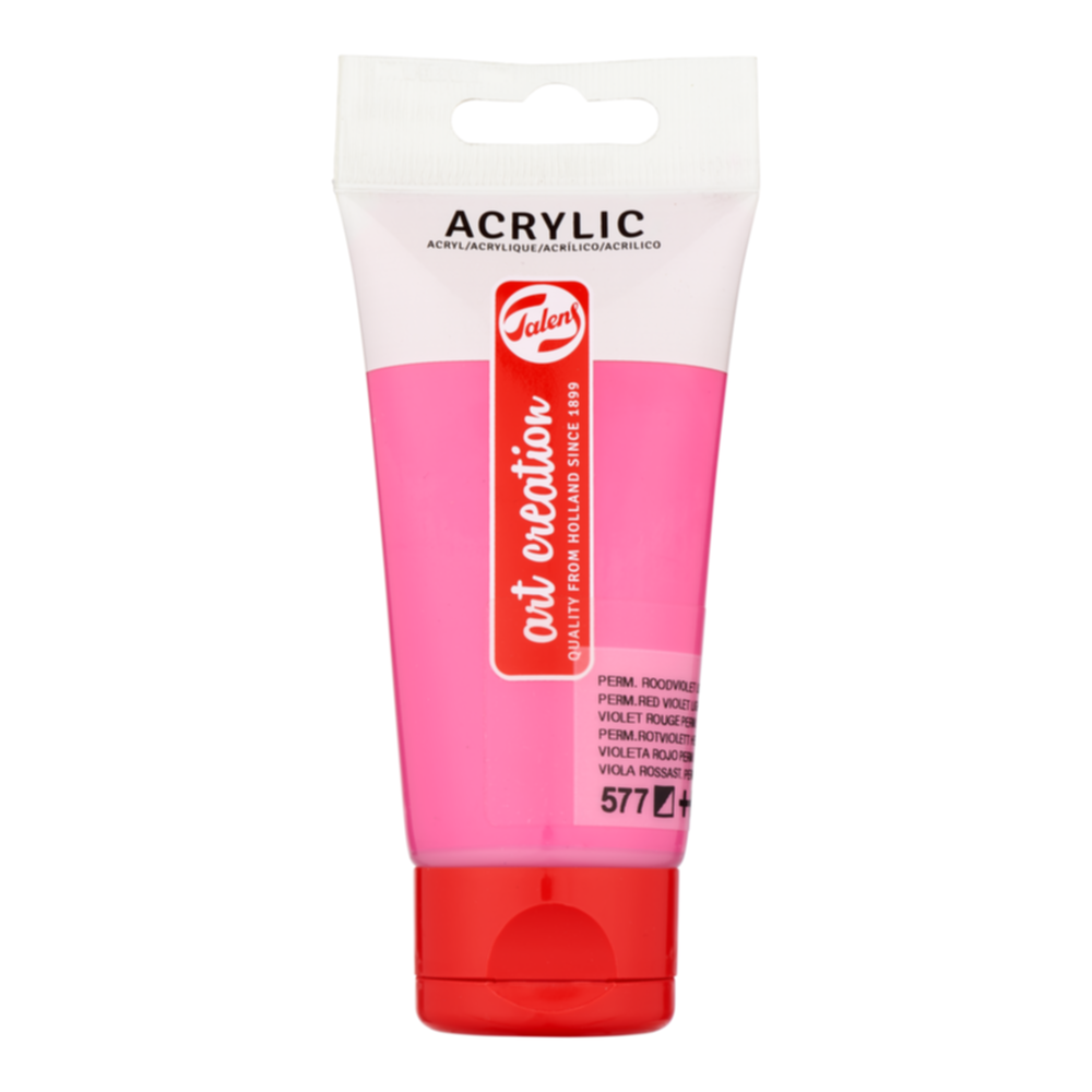 Peinture acrylique Violet Rouge Permanent Clair 577 75ml - TALENS ART CREATION