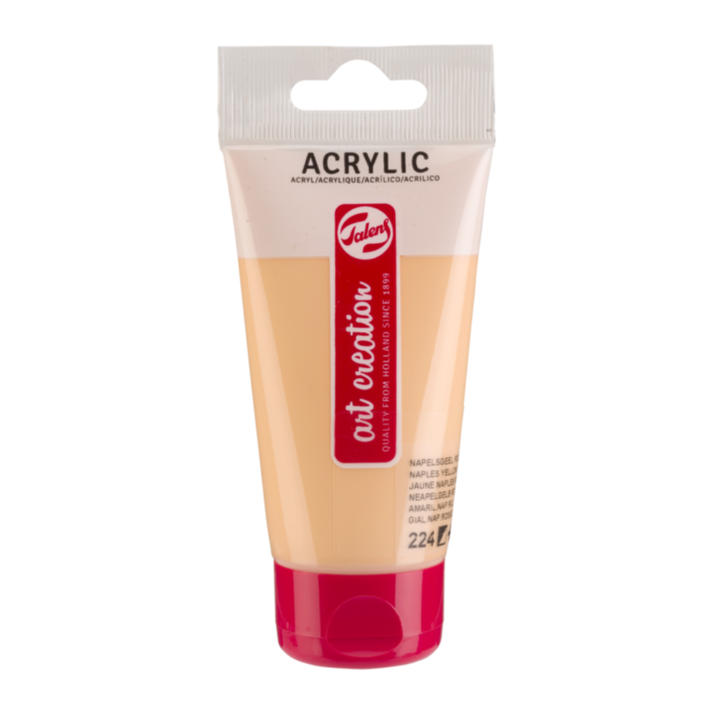 Peinture acrylique Jaune de Naples Rouge 224 75ml - TALENS ART CREATION